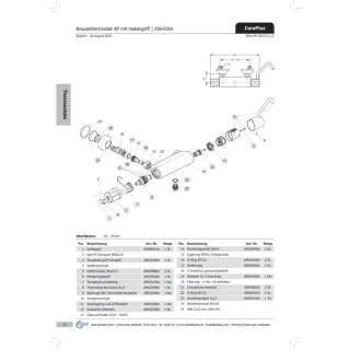 Ideal Standard Mengenregelgriff Therm., A962953AA, A962953AA Chrom