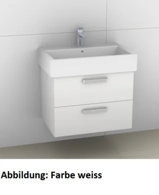 Artiqua 411 Waschtischunterschrank für Vero 045470 Oxid Dunkelgrau quer, 411-WU2L-D26-7184-723 411-WU2L-D26-7184-723