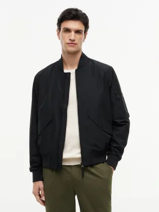 PACKABLE BOMBER Black - Gr. - M