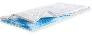 fan Topper "Gel-Feeling, 7 Zonen Topper 90x200 cm, 180x200 cm & weitere Größen" Matratze, Boxspringbett, Hausstauballergiker geeignet, ergonomisch
