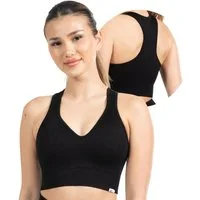 Smilodox Sport-BH Amaze Pro, Seamless Sport Bra Gerippter Stoff Fitness Yoga Alltag Raberback Top, Atmungsaktiv, ohne Bügel, Fitness