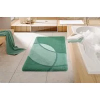 Kleine Wolke Badematte Kent, Badvorleger, Badezimmer Teppich, Höhe 20 mm, rutschhemmend beschichtet, fußbodenheizungsgeeignet, Polyacryl, rechteckig, Badteppich, modernes Design, Hoch-Tief Effekt