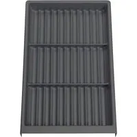 SO-TECH® Schubladeneinsatz SEPARADO Individual (300 x 474 x 51 mm) ab 40cm Schrankbreit (1 St), Gewürzgläsereinsatz schiefergrau genarbt für Gewürzdosen