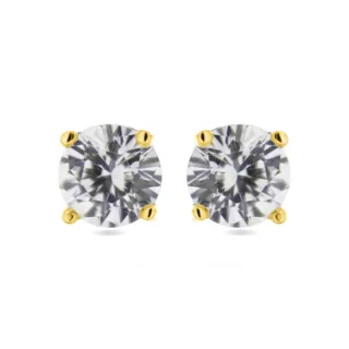 Luxenter Ohrringe Sterling Silber 925 mit rhodiniertem Brillant Zirkonia - Basic