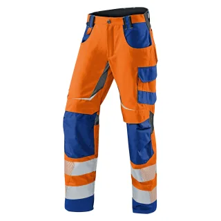 KÜBLER REFLECTIQ Sommerhose PSA 2 warnorange/kornblumenblau 46 - 2407 8343-3746-46