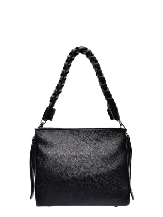 Isabella Rhea Schwarz Rindsledertasche