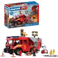 Playmobil® Feuerwehr-Rüstfahrzeug (72193), City Action Konstruktions-Spielset, mit Licht- und Soundeffekten