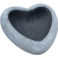 Stone and Style Pflanzschale Frostfeste Pflanzschale Herz mittel