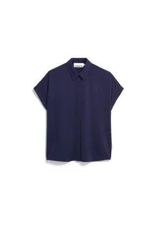 Armedangels - LARISAANA BLOUSE tinted navy - Gr. - L
