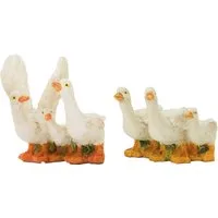 FADEDA Tierfigur 2x FADEDA Gänsegruppe, Höhe in cm: 4