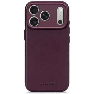 Decoded Leather Backcover iPhone 17 Pro Dark Ruby