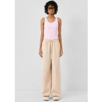 QS Chinos Hose Musselin-Hose mit Wide Leg