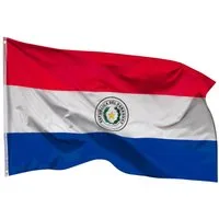 PHENO FLAGS Flagge Paraguay Flagge 90x150 cm – Wetterfeste Nationalflagge, Inkl. 2 Messing Ösen