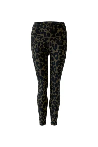Oui - Leggings dk brown grey - Gr. - 36