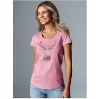 Trigema T-Shirt TRIGEMA T-Shirt Glitzer-Hirsch (1-tlg)