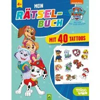 PAW Patrol Mein Rätselbuch mit 40 Tattoos / Schwager & Steinlein Verlag
