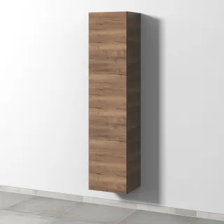 Sanipa 3way Hochschrank mit 1 Tür, Eiche-Tabak SM11050