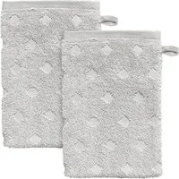 Erwin Müller Waschhandschuh Waschhandschuh "Baden-Baden" 2er-Pack, Frottier, Walk-Frottier Uni/Hoch- Tiefstruktur