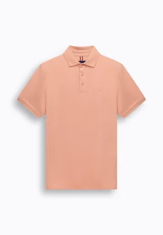 State of Art - Piqué-Poloshirt mit 3D-Gummiprint orange - Gr. - XXL