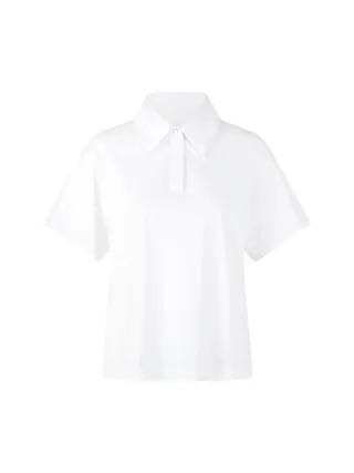 Marc Cain Collections - Locker geschnittenes Poloshirt white - Gr. - 40