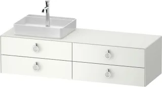 Duravit White Tulip Konsolenwaschtischunterbau wandhängend Weiß Seidenmatt 1600x550x408 mm - WT4995L WT4995L36360010