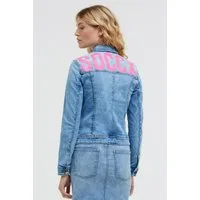 SOCCX Jeansjacke mit Rücken-Print