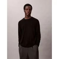Calvin Klein Strickpullover LS 100% MERINO CREW 14GG Mit Rundhalsausschnitt, regular fit