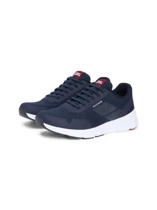 Tommy Hilfiger Sneaker "MODERN COMFORT RUN TECH KNIT", Freizeitschuh, Halbschuh, Schnürschuh mit seitlichem Logo