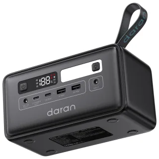 [EU Direct] DaranEner Q200 192Wh Portable Power Station 100W PD Bidirectional Fast Charge Solar Generator for Outdoor Ca
