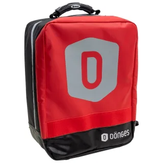 Dönges Notfallrucksack SEG Groß mit Füllung DIN 13155:2018-11 , Material:Plane, Abmessung B x H x T:400 x 530 x 200mm, Volumen:42l