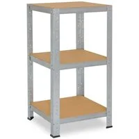shelfplaza Schwerlastregal HOME, 100x50x50cm verzinkt, 3 Böden, Kellerregal, Garagenregal, Steckregal