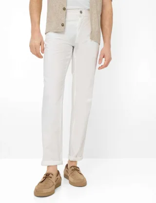Brax Herren Five-Pocket-Hose Style CADIZ WHITE, weiß, Gr. 38/36