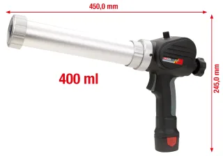 KS Tools Akku-Kartuschen-Pistole 400 ml mit 1 Akku und 1 Ladegerät - 515.3575