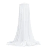 vidaXL Bett Moskitonetz für Bett 220 Mesh Weiß 56x56x220 cm (1-tlg)