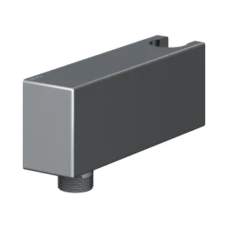 Keuco Schlauchanschluss Armaturenzub. 59993 mit Wandhalter, Schwarzchrom gebürstet,59993130000 59993130000