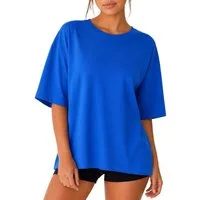 Reichstadt Oversize-Shirt Oversized Kurzarmshirt 24RSW058 in kräftigen Farben