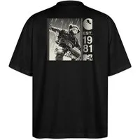 Spreadshirt T-Shirt MTV Astronaut Est. 1981 Cooles Design Rückendesign Oversize Unisex T-S (1-tlg)