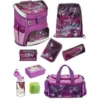 Scooli Schulranzen Campus Fit Pegasus Pferde Schultasche ab der 1. Klasse (Set, 9-tlg., inkl. Federmappe und Sporttasche), mit Brustgurt, 980 Gramm leicht, 18L Volumen