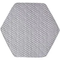 Laufgitter-Matratze 6-Eckige Laufgittermatratze Grey Stars, Baby-Delux, 7.00 cm hoch, Laufstallmatratze Matratze für Laufgitter 6-eckig gesteppt 120cm