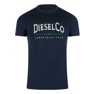 Diesel - "Industries" T-Shirt für Herren, Premium-Baumwolle (Dunkles Marineblau)
