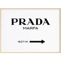 JUSTGOODMOOD Poster Premium ® Prada Marfa Poster · ohne Rahmen, (1 St), Poster in verschiedenen Größen verfügbar