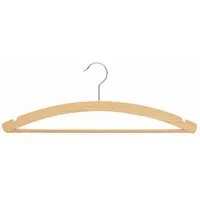 Rudolf Weber Kg Kleiderbügel Holz-Kleiderbügel mit Steg 42 cm 3er-Pack mit Steg und Rockkerben