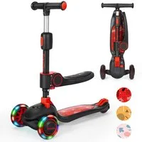 BremToy Dreiradscooter Kinderroller Tretroller Faltbar Scooter 1-8 Jahren