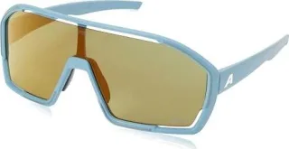 Alpina Bonfire Q-Lite Sportbrille smoke-blue matt/mirror gold one size