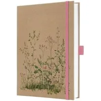 Sigel Notizbuch JN863 Notizbuch Jolie ca. A5 liniert braungrünrosa
