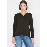 CECIL Langarmshirt aus reiner Baumwolle