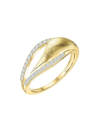 Fascination by Ellen K. Ring 585 Gold zweifarbig mit 24x Zirkonia weiß