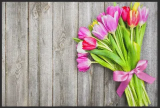 Fussmatte Tulpen Strauß 4547 | Größe: 60 cm x 45 cm