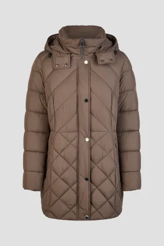 Barbara Lebek - Jacke Sorona mit Kapuze nougat - Gr. - 40