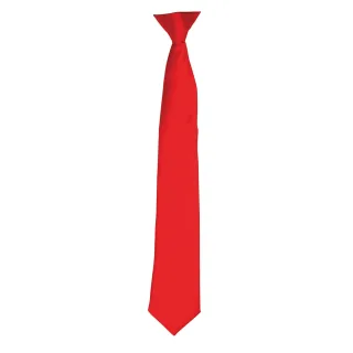 Premier Colours Herren Satin-Clip-Krawatte (Rot)